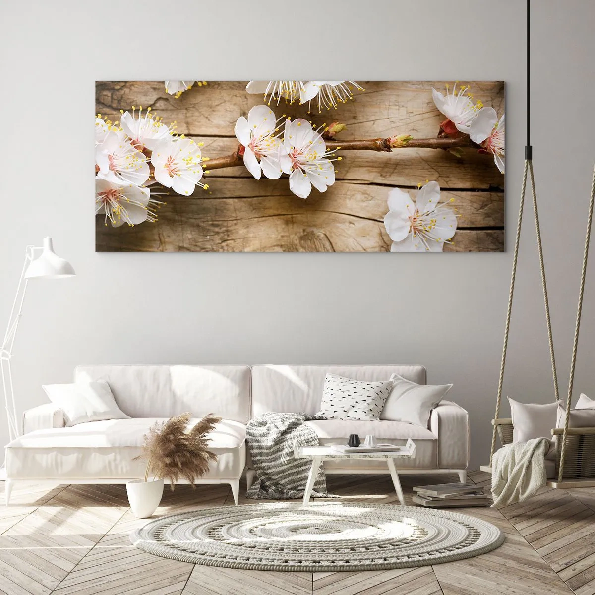 Billede på glas - Og det blev forår - 120x50 cm
