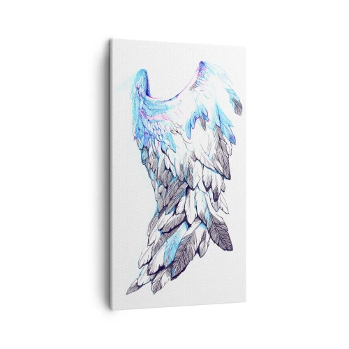 Lærredstryk - Billede på lærred - Jeg har brug for vinger - 45x80 cm