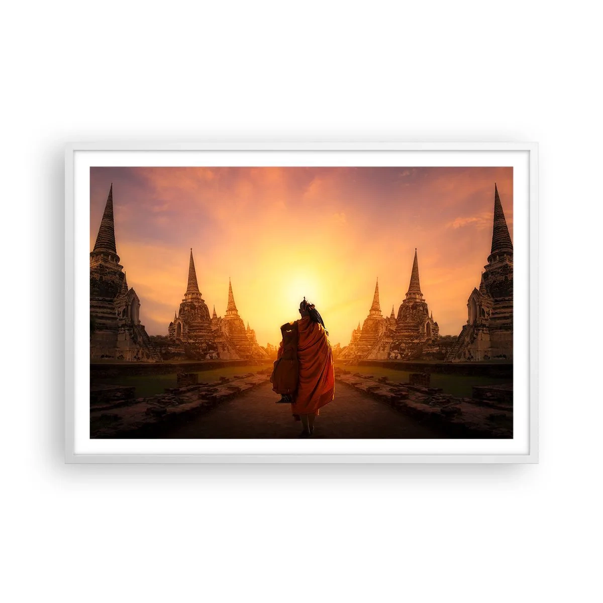 Plakat i hvid ramme - I fred for evigt - 91x61 cm