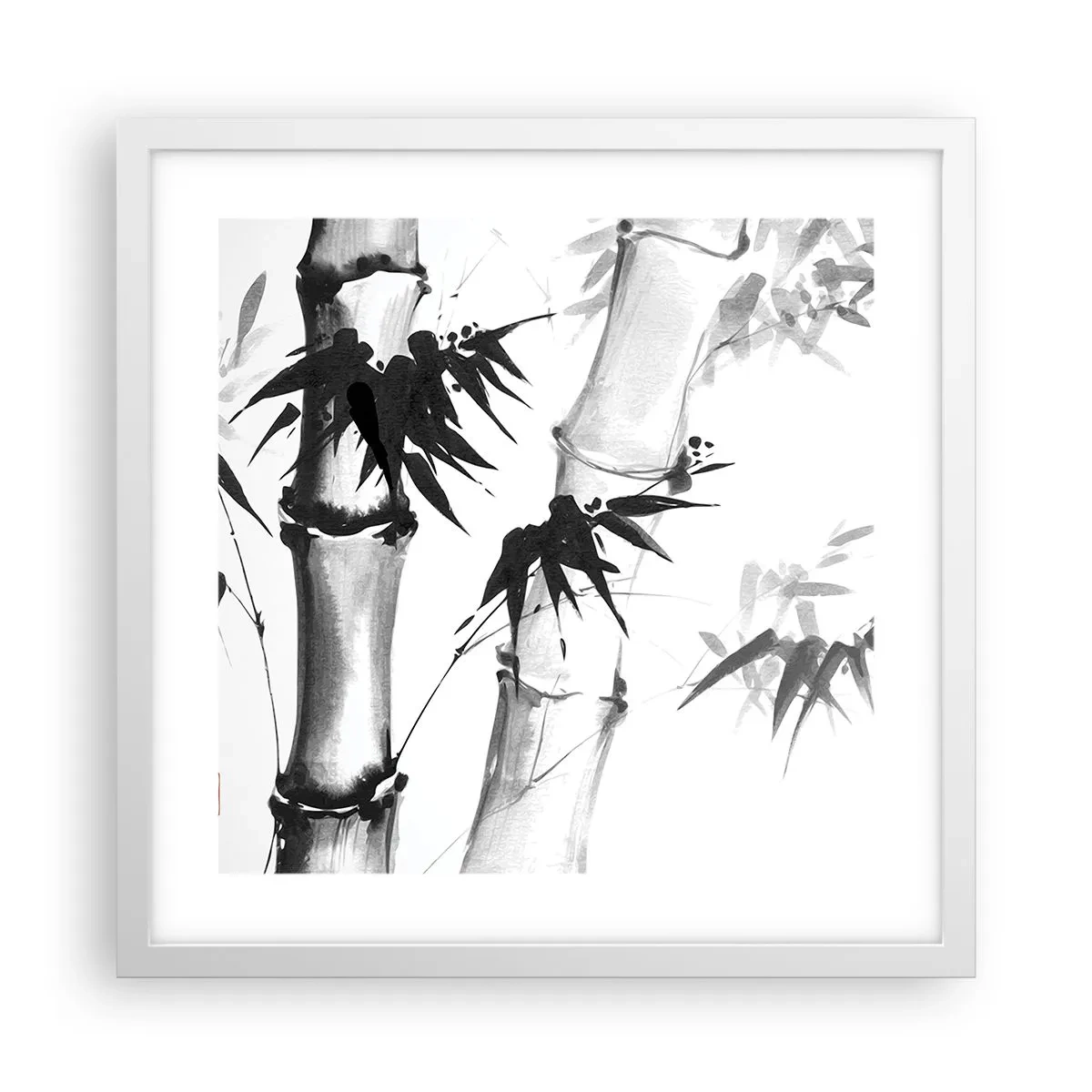 Plakat i hvid ramme - Nærbillede af Orienten - 40x40 cm