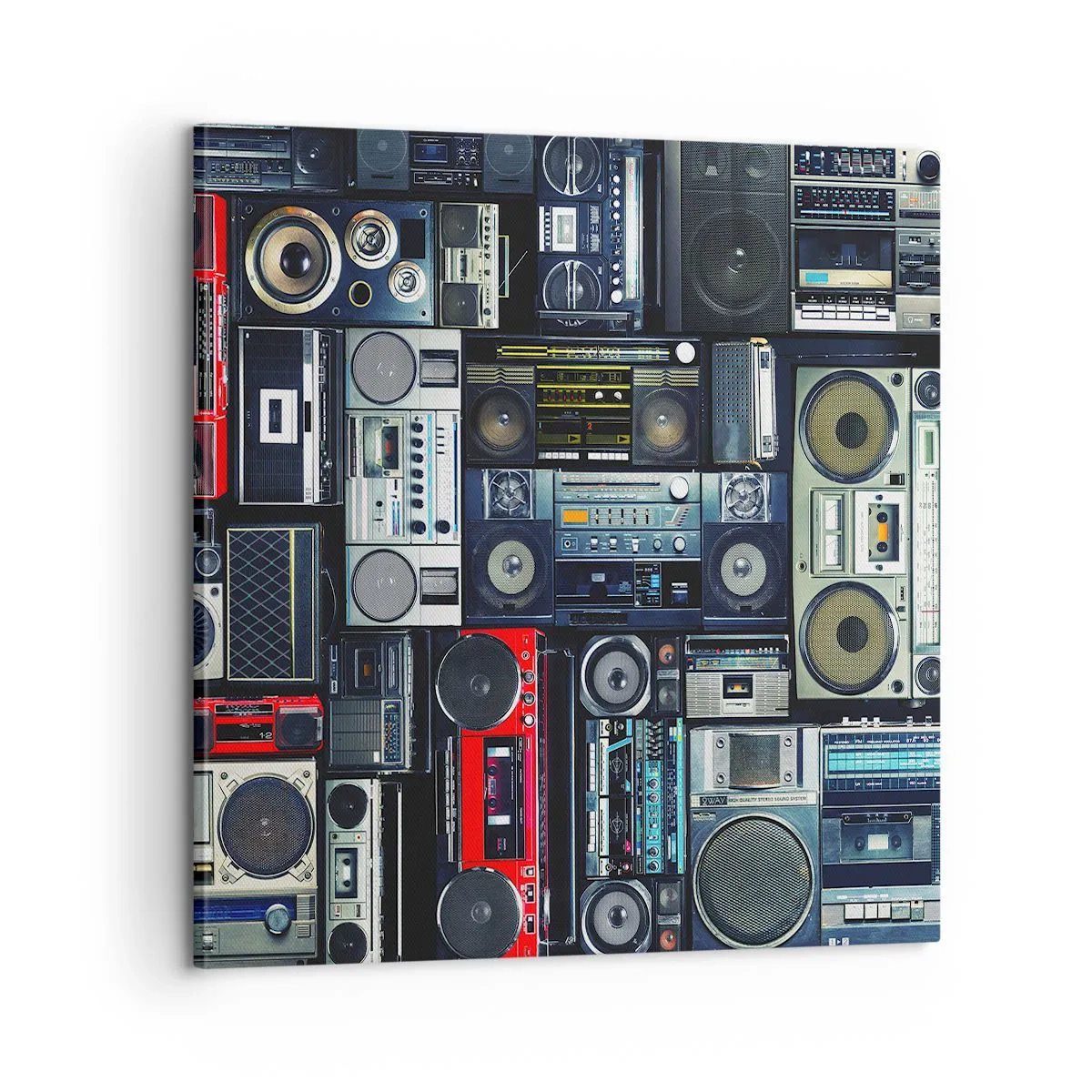 Lærredstryk - Billede på lærred - Nostalgi for 1980'erne. - 60x60 cm