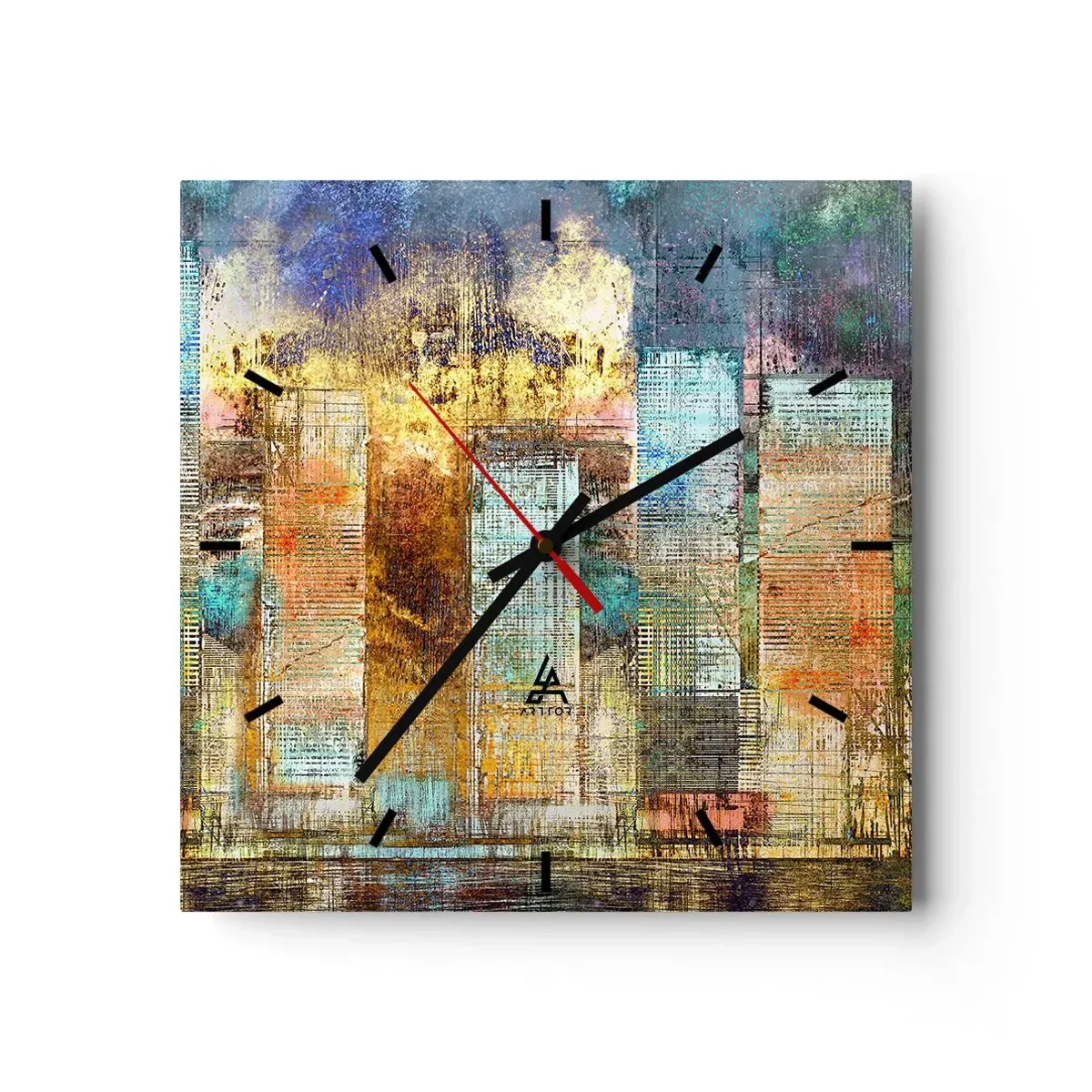 Vægur, Uret - Solrig metropol - 40x40 cm