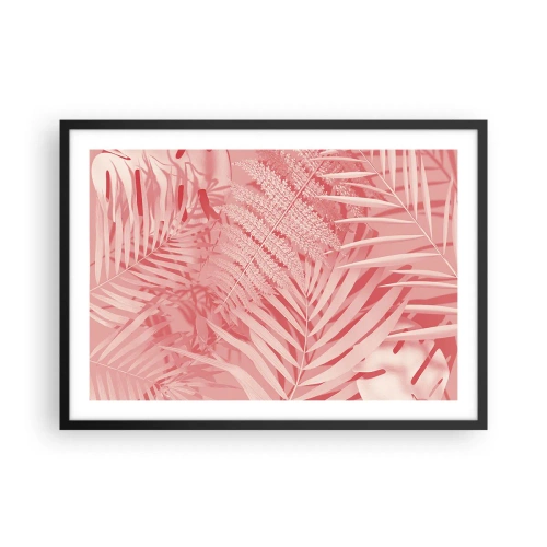 Plakat i sort ramme - Lyserødt koncept - 70x50 cm
