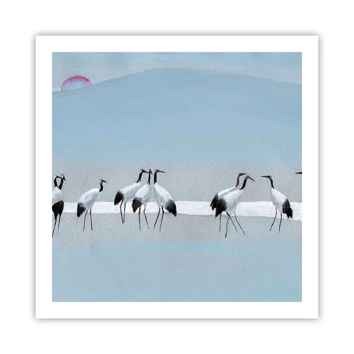 Plakat - Efter en varm dag - 60x60 cm