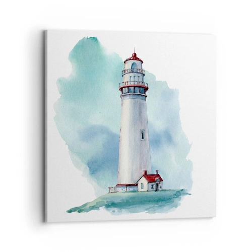 Lærredstryk - Billede på lærred - Det blås blide søster - 70x70 cm