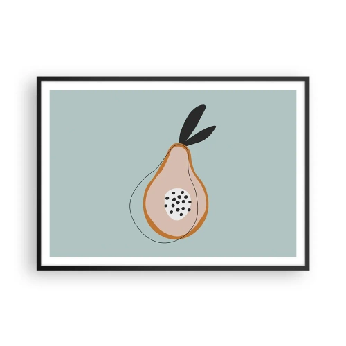 Plakat i sort ramme - Trænge ind i tingenes natur - 100x70 cm