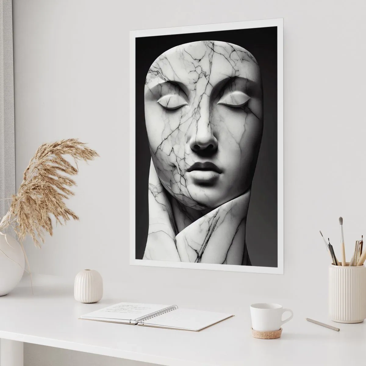 Plakat - Former af marmor - 30x40 cm