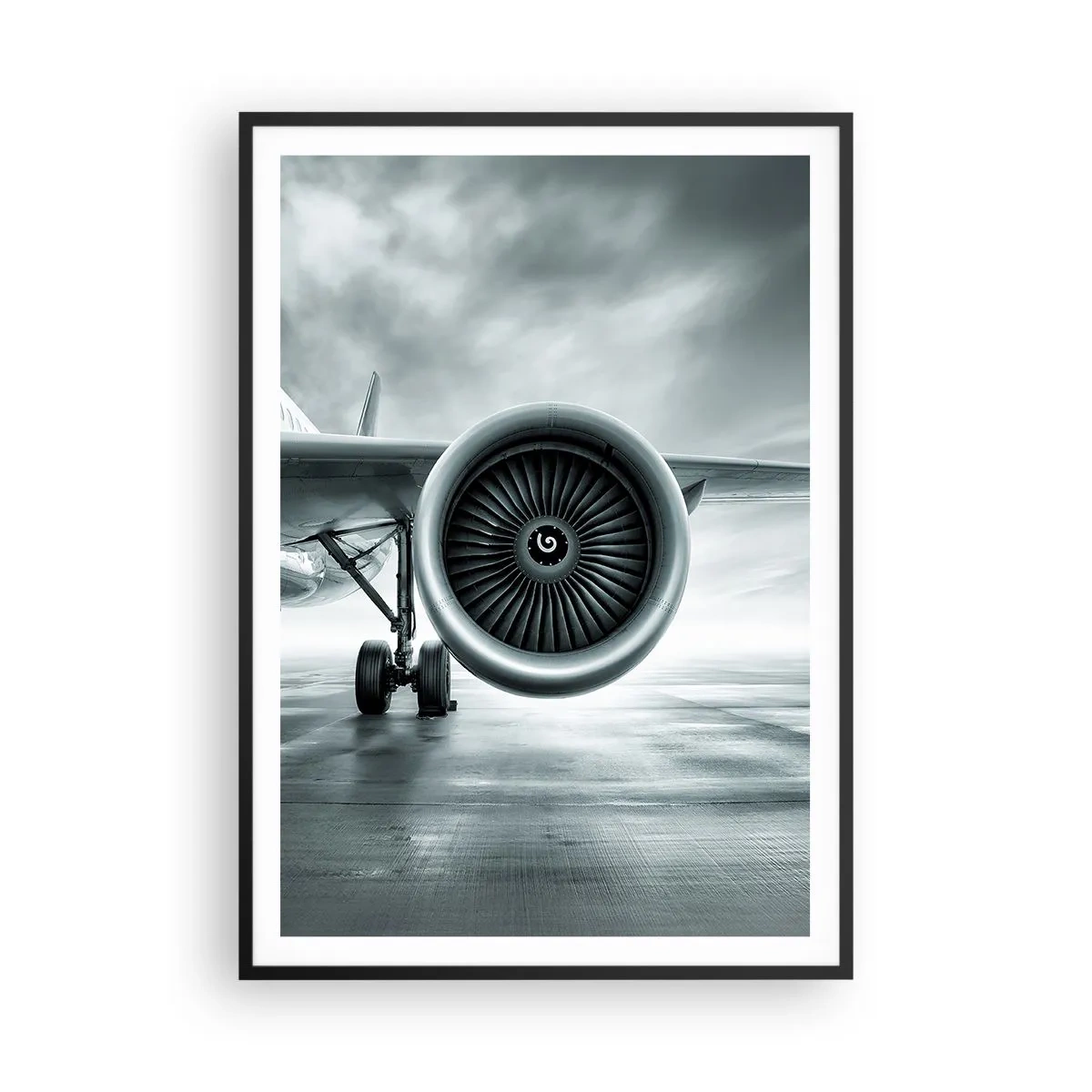 Plakat i sort ramme - Der er kraft! - 70x100 cm