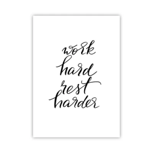 Plakat - Balance i livet - 50x70 cm