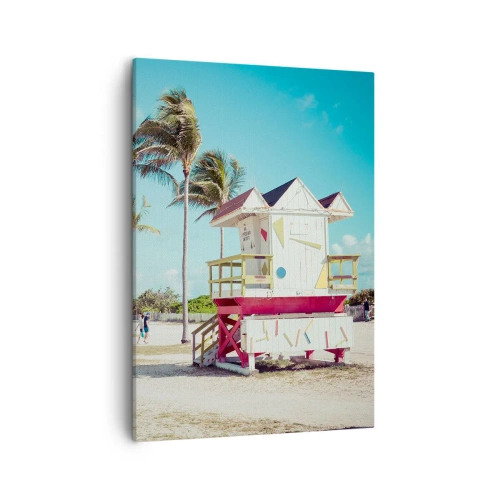 Lærredstryk - Billede på lærred - En smuk dag foran dig - 50x70 cm