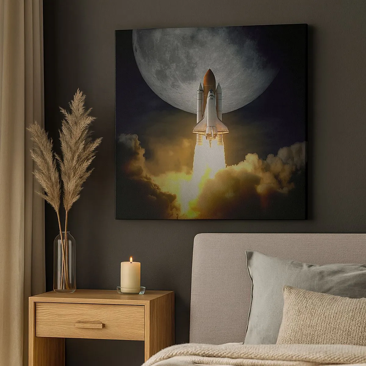 Lærredstryk - Billede på lærred - Begyndelsen på et overjordisk eventyr - 30x30 cm