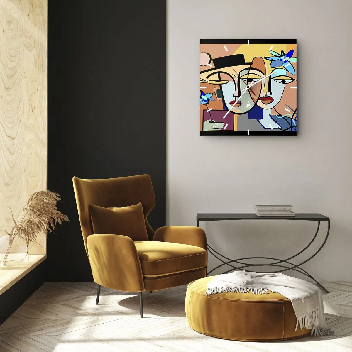 Vægur, Uret - Picassos randez vous - 30x30 cm