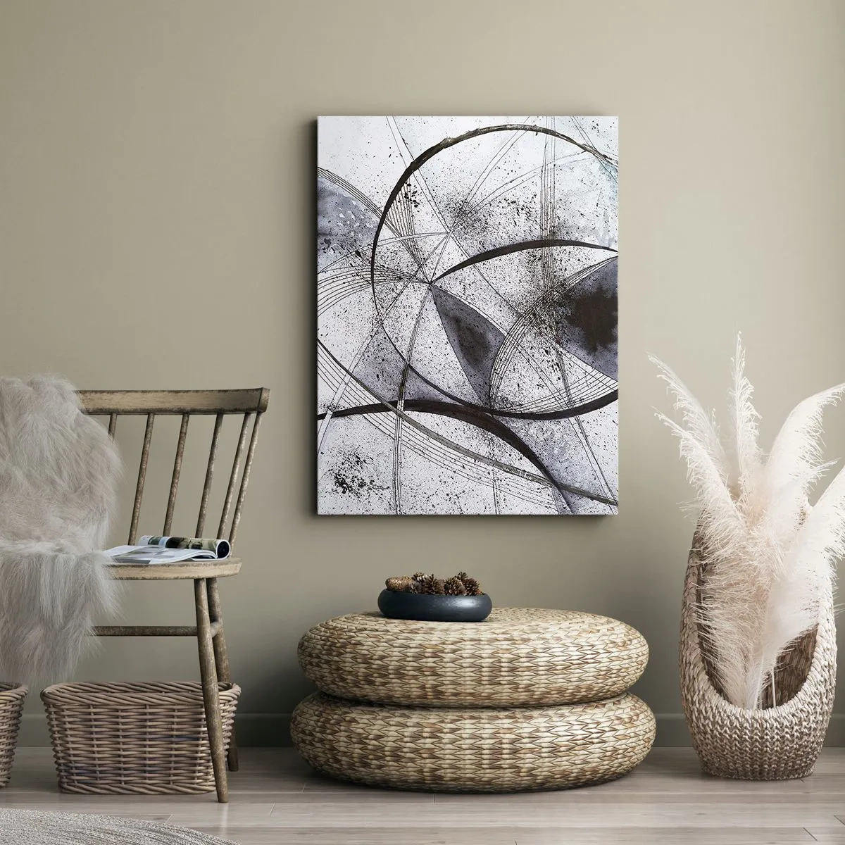 Lærredstryk - Billede på lærred - Futuristisk fantasi - 70x100 cm