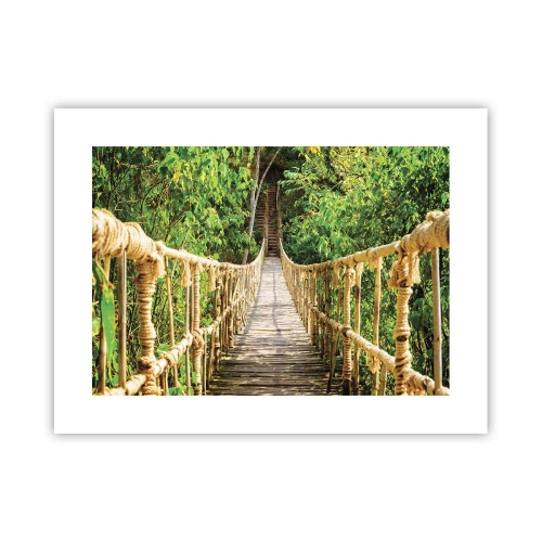Plakat - Ophængt i grønt - 40x30 cm