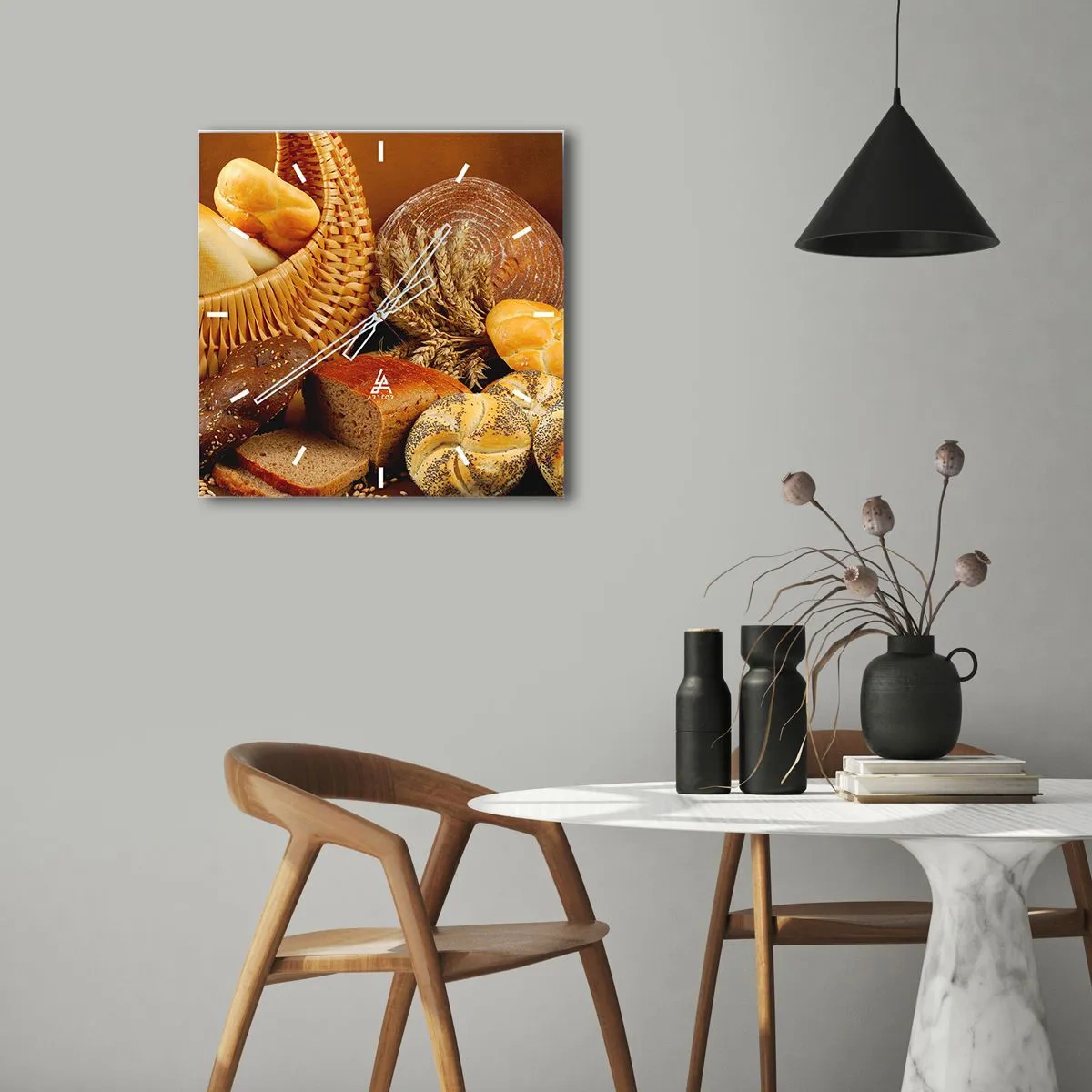 Vægur, Uret - Vi slap væk igen - 30x30 cm