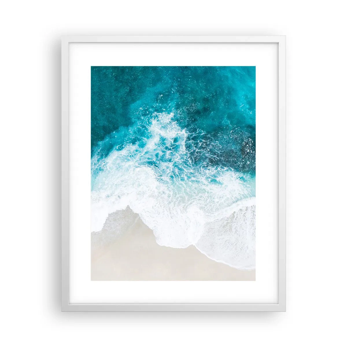 Plakat i hvid ramme - Naturlig kærtegn - 40x50 cm