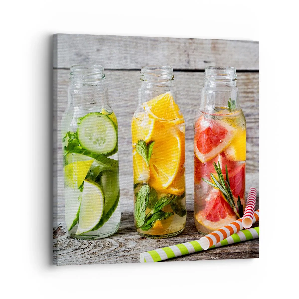 Lærredstryk - Billede på lærred - Sund af natur - 30x30 cm