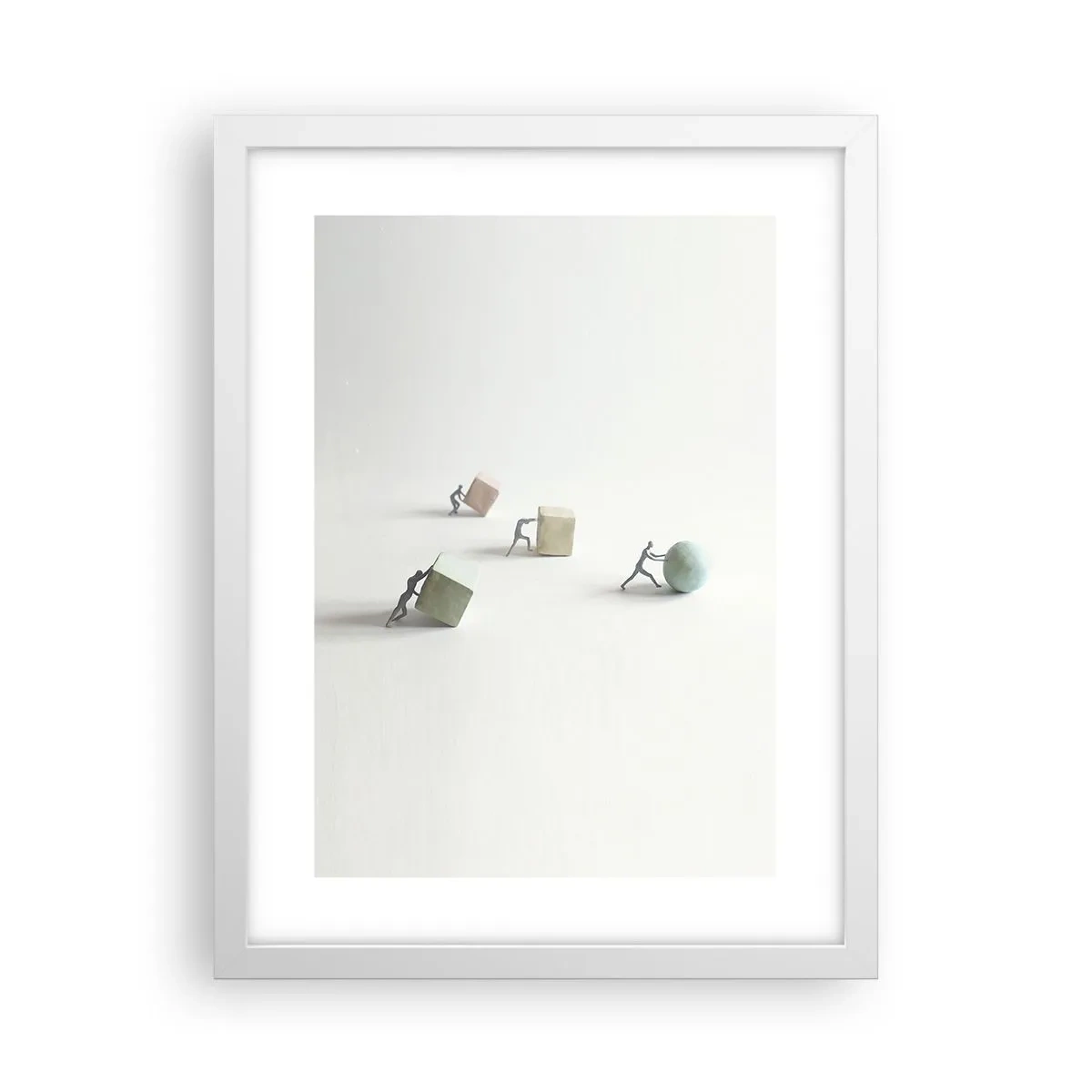 Plakat i hvid ramme - Selve livet - 30x40 cm