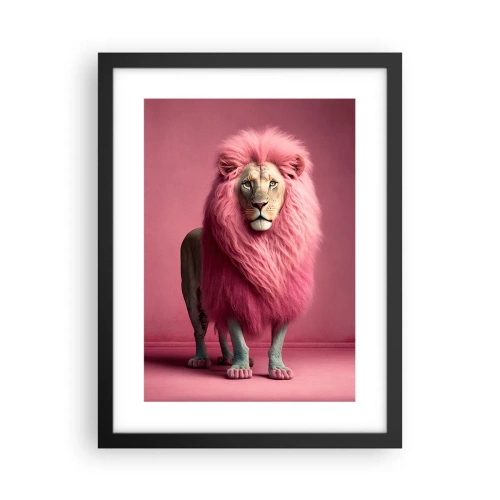 Plakat i sort ramme - Og du er ikke længere bange - 30x40 cm