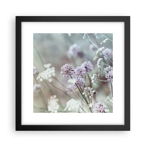 Plakat i sort ramme - Søde filigranurter - 30x30 cm