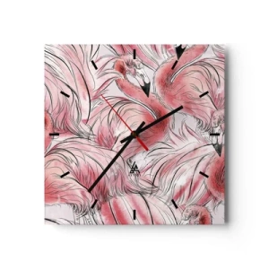 Vægur, Uret - Fugle corps de ballet - 40x40 cm