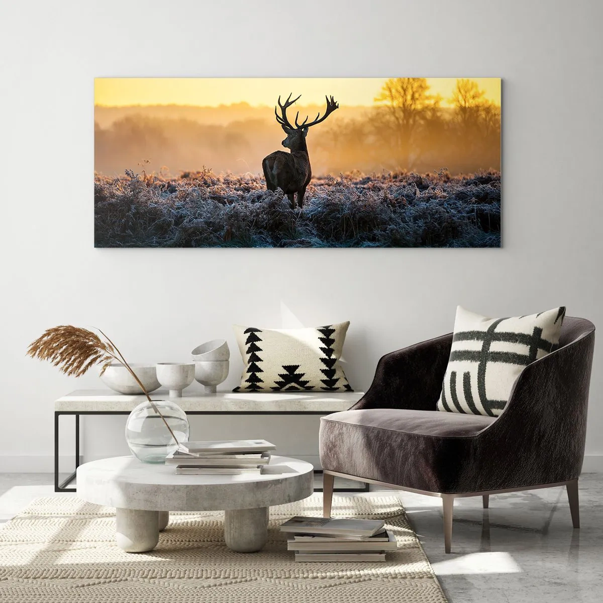 Billede på glas - Kronet på sine godser - 90x30 cm