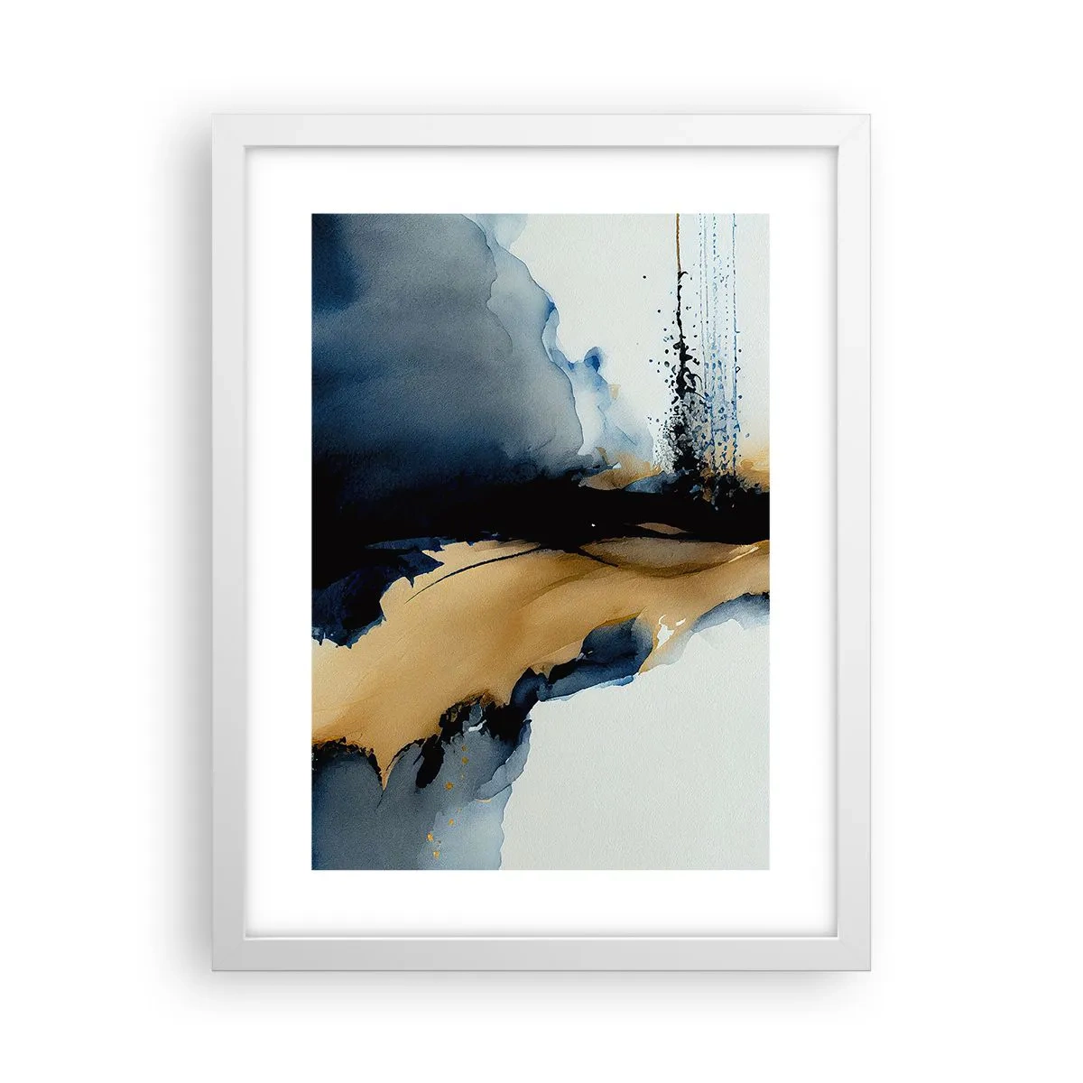 Plakat i hvid ramme - Bag sløret - 30x40 cm