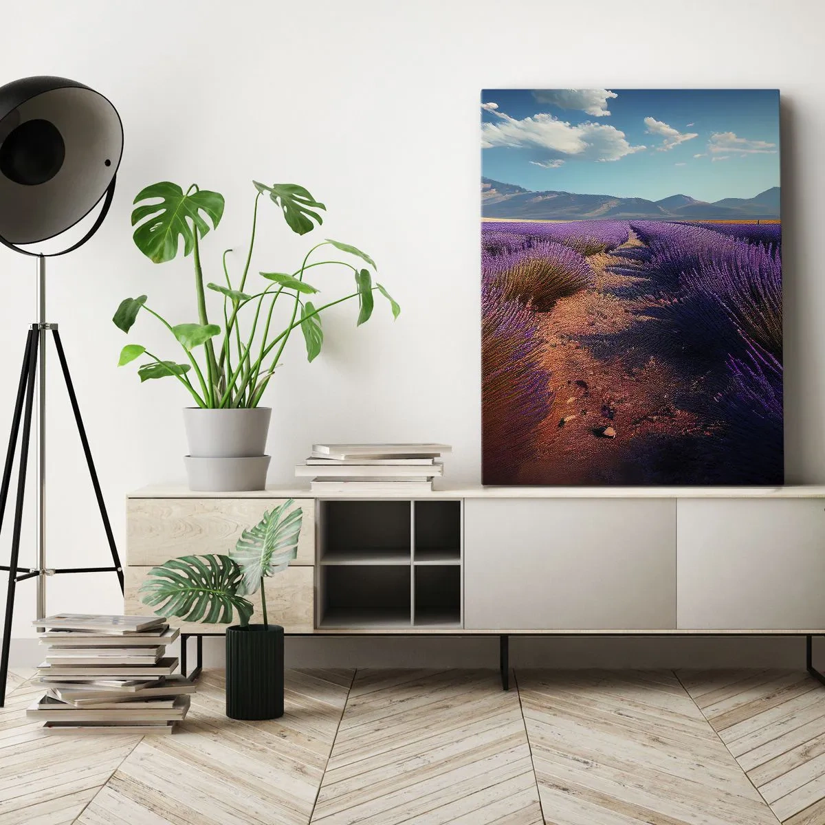 Lærredstryk - Billede på lærred - Duftende marker - 50x70 cm
