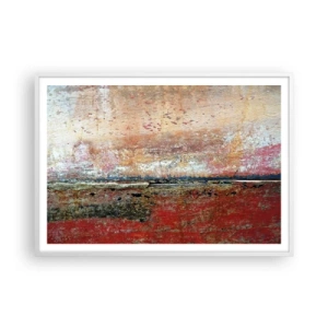 Plakat i hvid ramme - Måske er det havet - 100x70 cm
