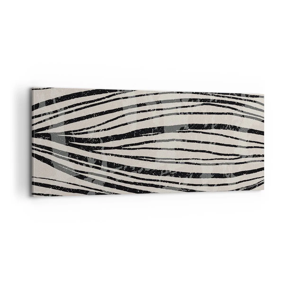 Lærredstryk - Billede på lærred - Et spild af linjer - 100x40 cm