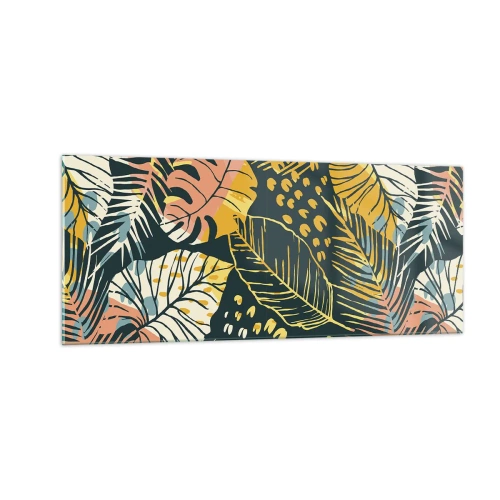 Billede på glas - Løvrig fantasi - 100x40 cm