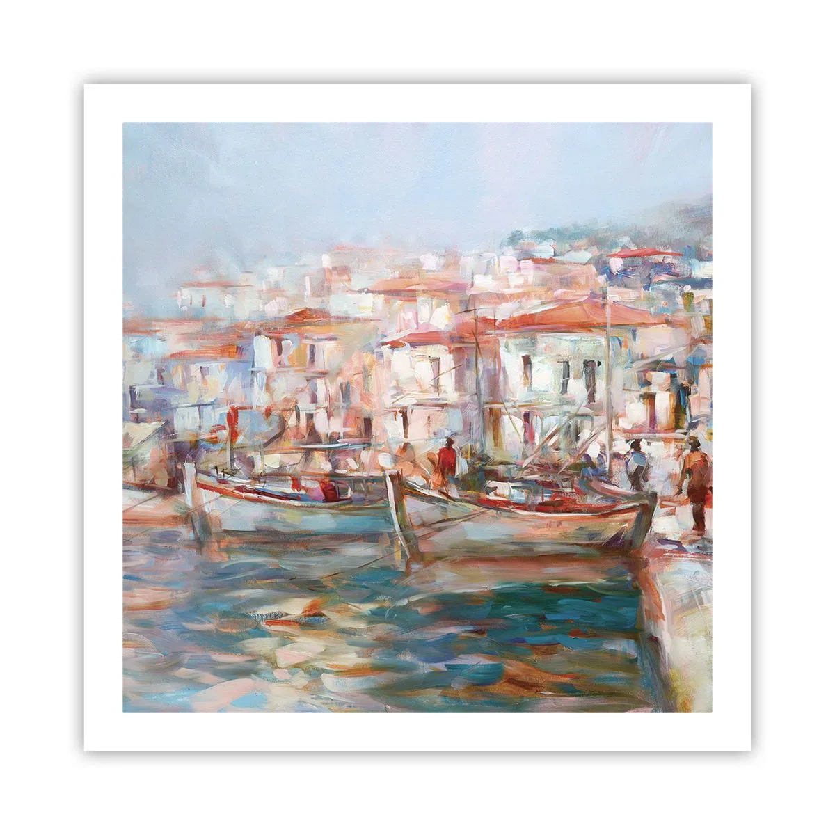 Plakat - Pastelfarvede helligdage - 60x60 cm