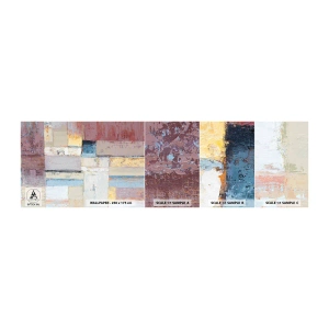 Fototapet Prøve Standard Eco - Geometriens ro - Abstraktion, Pastel, Minimalistisk - 100x30 cm