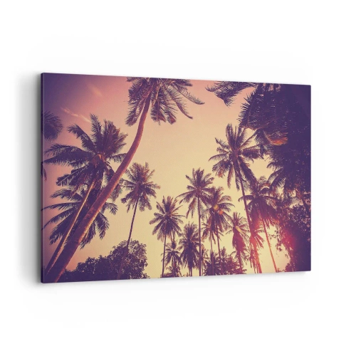 Lærredstryk - Billede på lærred - Tropisk variation - 120x80 cm