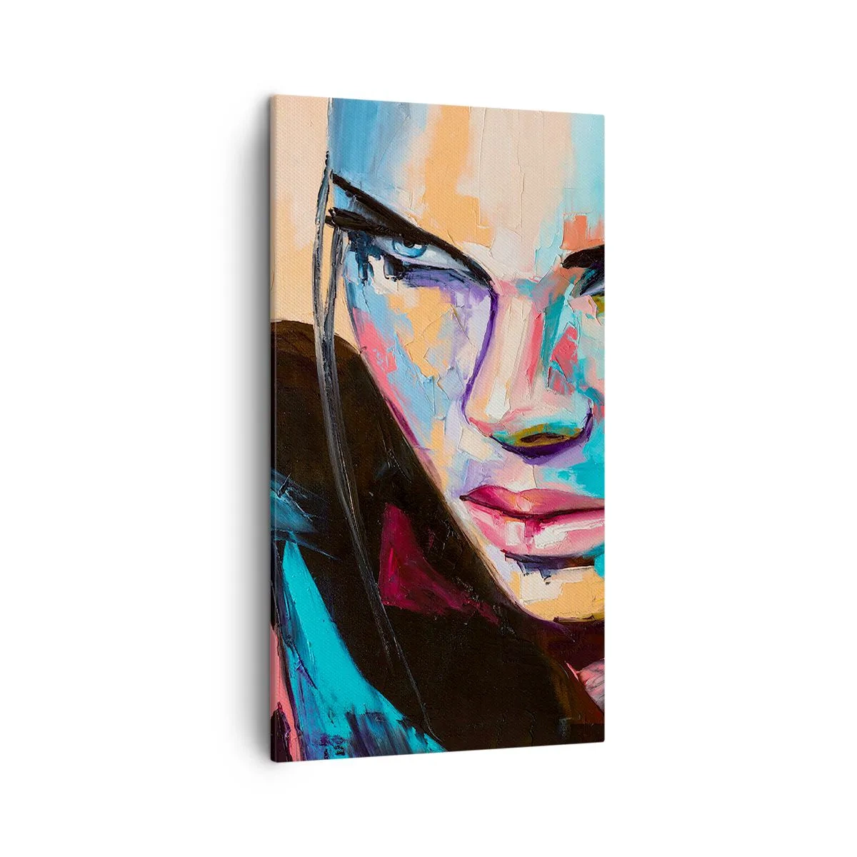 Lærredstryk - Billede på lærred - Vild i hjertet - 45x80 cm