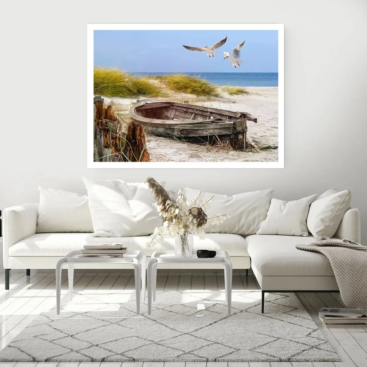 Plakat - Badet i vinden - 70x50 cm