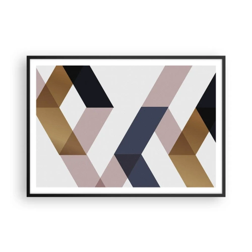 Plakat i sort ramme - Planer og vinkler - 100x70 cm