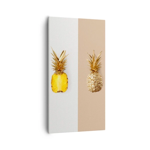 Lærredstryk - Billede på lærred - Ananas til os - 55x100 cm