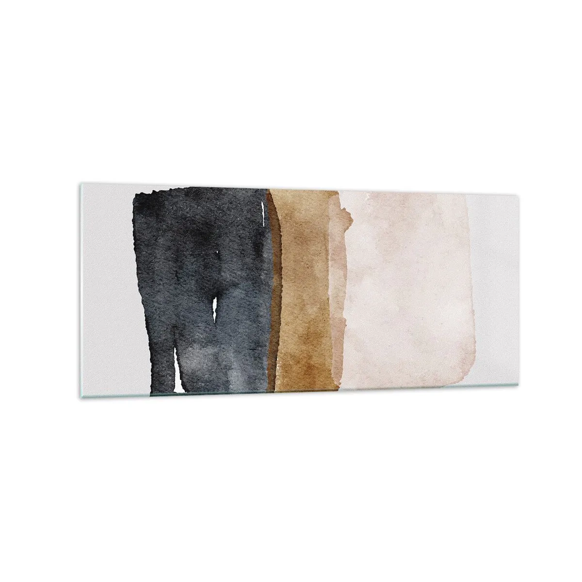 Billede på glas - Sammensætning af jordfarver - 120x50 cm