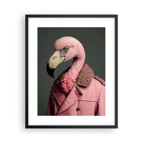 Plakat i sort ramme - En ægte elegant mand - 40x50 cm