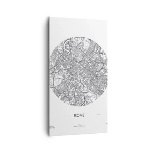 Lærredstryk - Billede på lærred - Anatomi af Rom - 55x100 cm