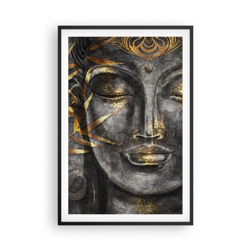 Plakat i sort ramme - Mærk freden - 61x91 cm