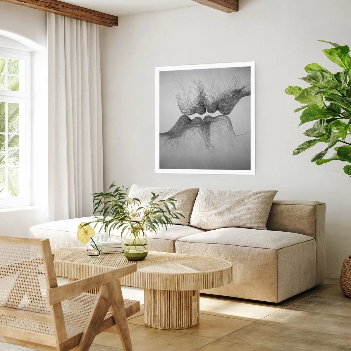 Plakat - Vindens kys - 30x30 cm