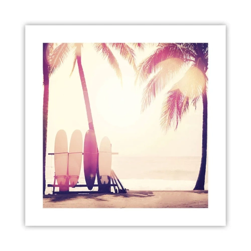 Plakat - Det bliver en fantastisk dag - 40x40 cm