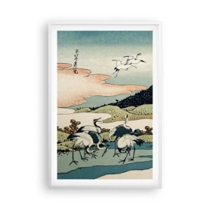 Plakat i hvid ramme - I japansk ånd - 61x91 cm