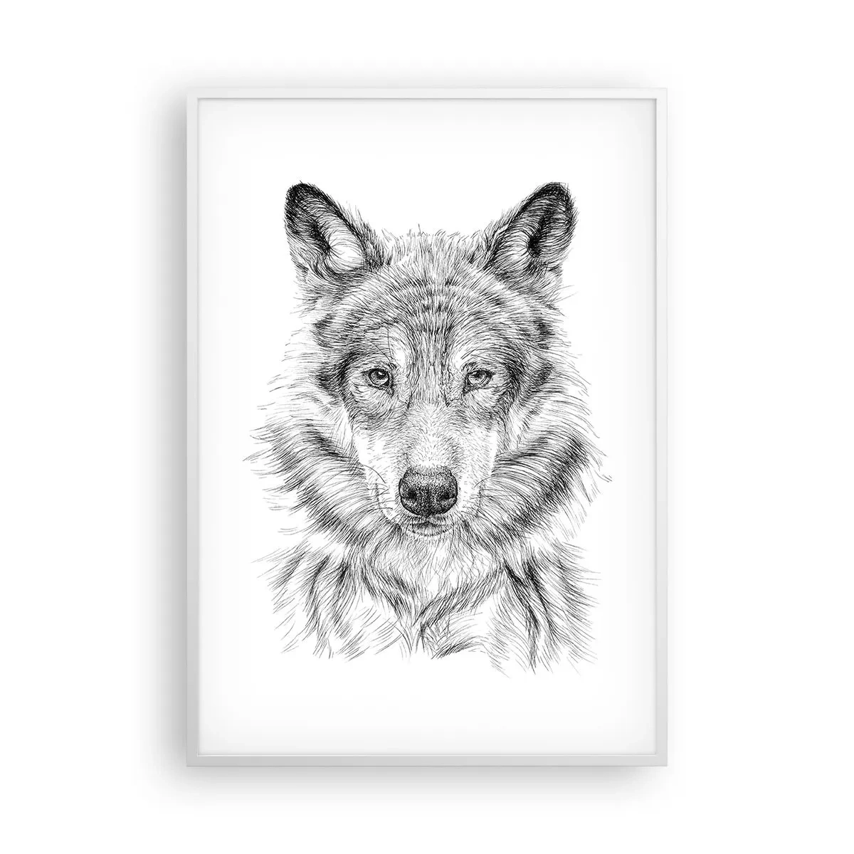 Plakat i hvid ramme - En født leder - 70x100 cm