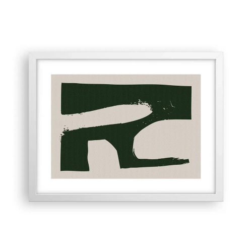 Plakat i hvid ramme - Bugter af hvidt - 40x30 cm