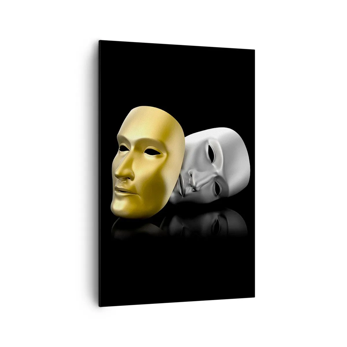 Lærredstryk - Billede på lærred - Livet er teater - 80x120 cm