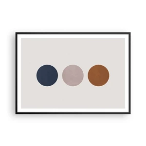 Plakat i sort ramme - Et symbol på perfektion - 100x70 cm