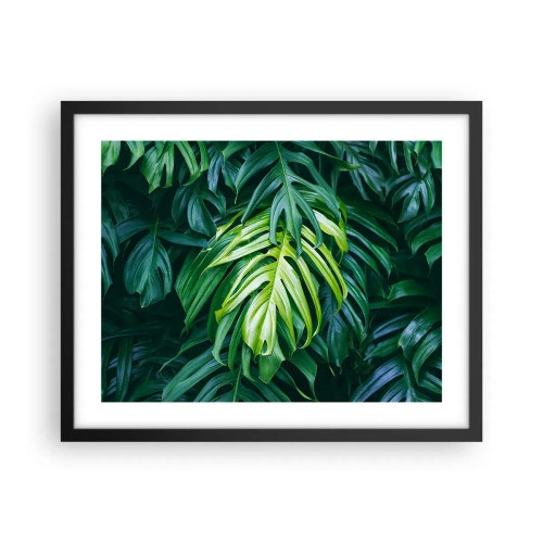 Plakat i sort ramme - Fordyb dig i friskhed - 50x40 cm